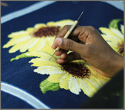 Embroidery business in India